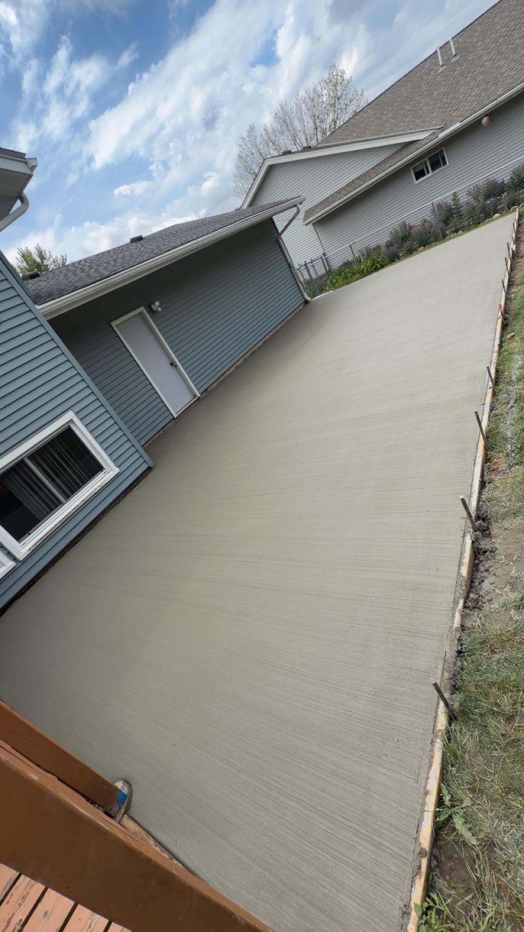 Broom-Finish Patio